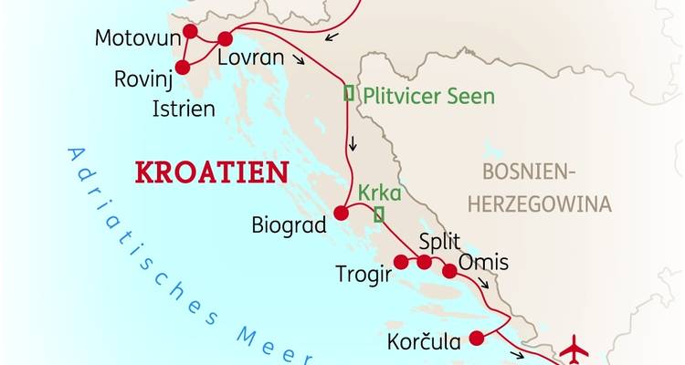 Croatie : Points forts - SKR Reisen 1