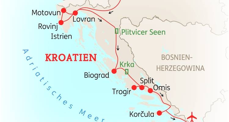 Croatie : Points forts - SKR Reisen 2