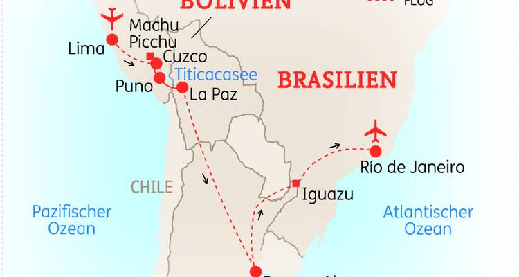 Amérique du Sud : Points forts du Pérou, de la Bolivie, de l'Argentine et du Brésil - SKR Reisen 4