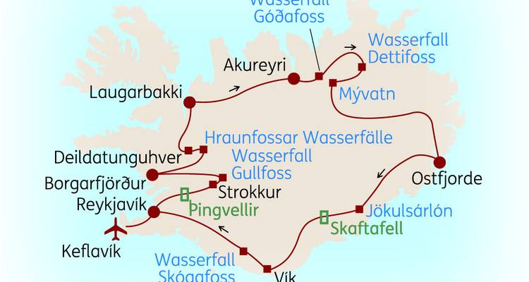 Islande : Points forts - SKR Reisen 2