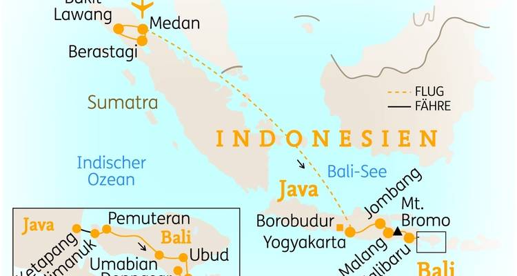 SUMATRA, JAVA & BALI / INDONÉSIE : Le voyage détaillé - SKR Reisen 1