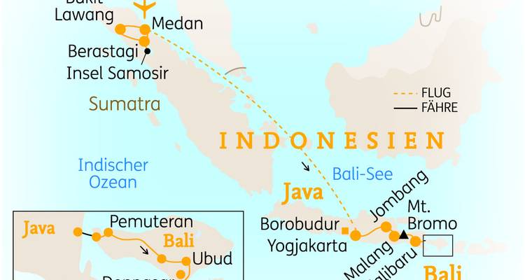 SUMATRA, JAVA & BALI / INDONÉSIE : Le voyage détaillé - SKR Reisen 2