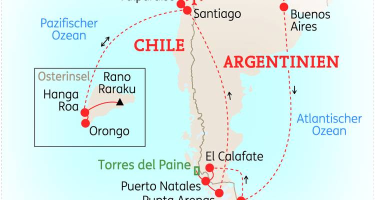 Patagonia Highlights (with Easter Island) - SKR Reisen 2