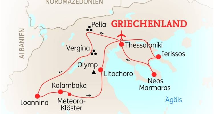 Grecia: Lo más destacado del norte - SKR Reisen 1