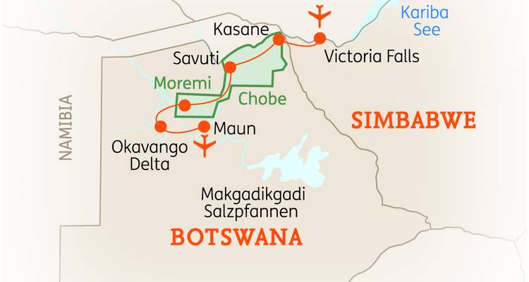 Botswana & Zimbabwe Highlights - SKR Reisen 2