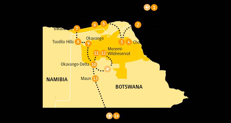 Moremi - Voyage d'aventure de 14 jours - Chamaeleon 1