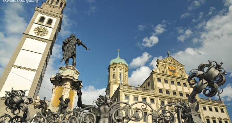 Raadhuis en historische gebouwen in Augsburg
