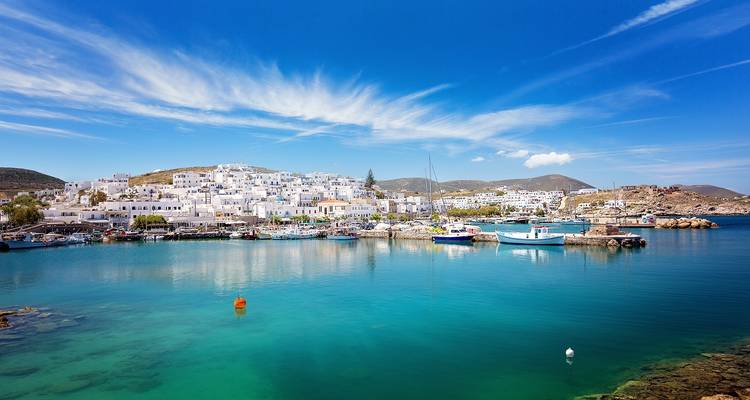 Paros, Naxos, Santorini y Milos con visitas guiadas - Estándar - Travel Zone 7