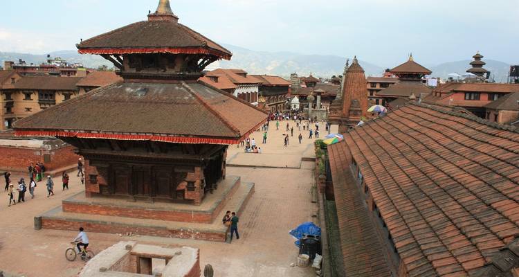 Traditionele architectuur in een historisch stadscentrum.