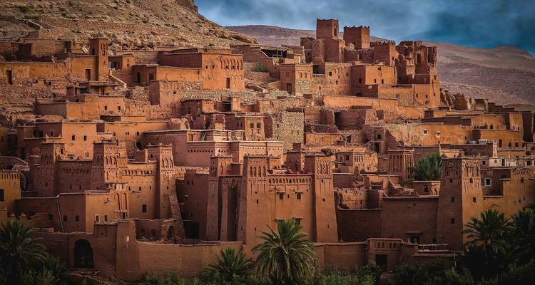 Ancient clay city of Ait Benhaddou in Morocco.
