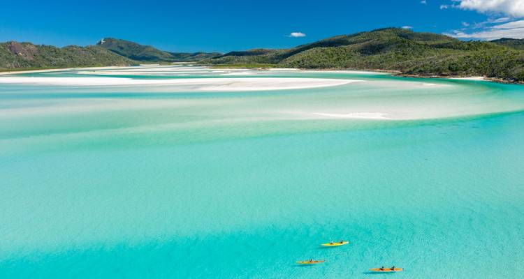 Whitehaven Beach campamento traslado - Whitsunday Island Camping Connection 6