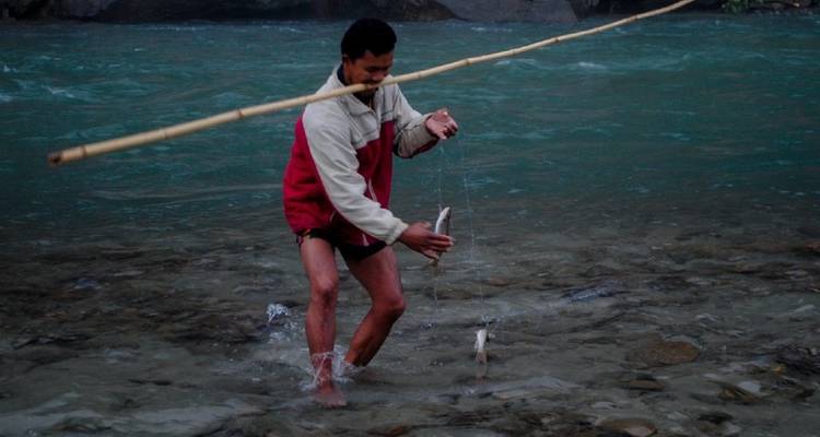 Day Fishing Bike Tour At Sunkoshi River - Amazing Authentic Treks  2