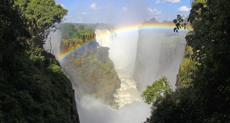 Rainbow over Victoria Falls