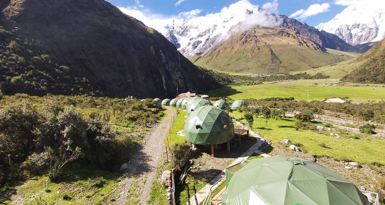 Trek de 3 jours dans le Salkantay jusqu'au Machupicchu Sky Lodge Dome et; Train depuis Ollantaytambo - QUECHUAS EXPEDITIONS PERU 6