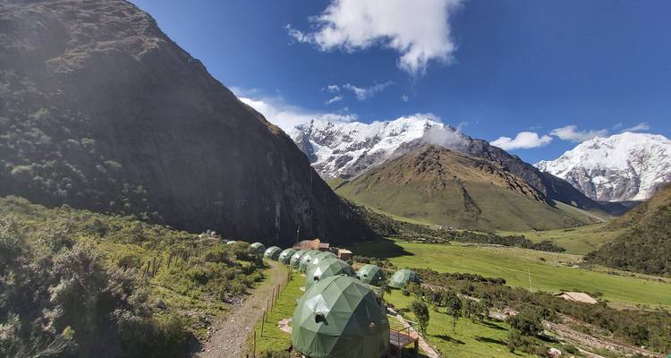 Trek de 3 jours dans le Salkantay jusqu'au Machupicchu Sky Lodge Dome et; Train depuis Ollantaytambo - QUECHUAS EXPEDITIONS PERU 7