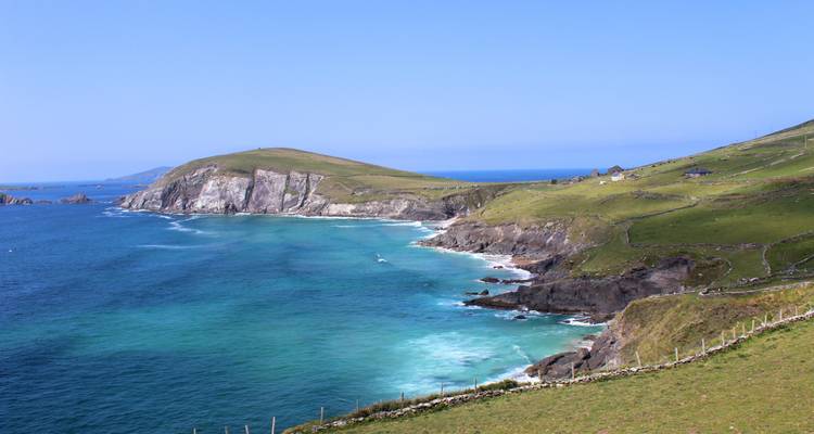 Beautiful coastline with clear turquoise water.