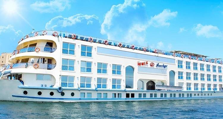 Luxury cruise ship on the Nile.