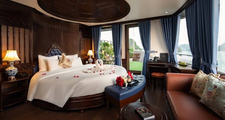 Oferta destacada: Crucero de 5 estrellas de 3 días por la Bahía de Halong y Lan Ha con balcón y actividades completas - Indochina Today Travel 8