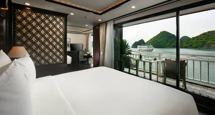 Nuevo crucero - crucero Hermes 5 estrellas en la bahía de Ha Long 3 días 2 noches - Old Quarter Travel 6