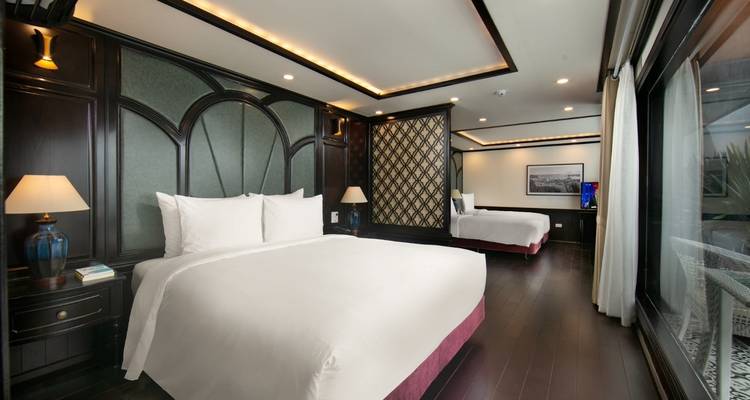 Nuevo crucero - crucero Hermes 5 estrellas en la bahía de Ha Long 3 días 2 noches - Old Quarter Travel 7