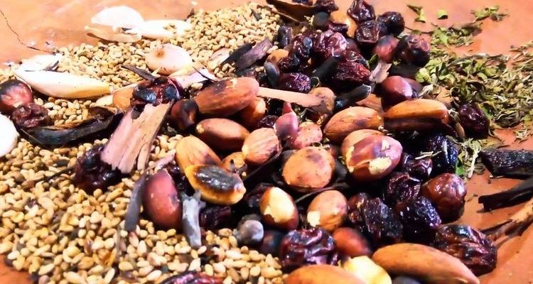 Sortiment von Gewürzen und Samen, die häufig in der mexikanischen Küche verwendet werden.