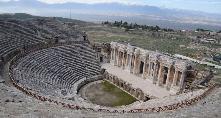 Antiek amfitheater in Pamukkale.