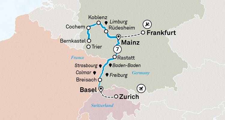 Châteaux et vignobles du Rhin et de la Moselle – 2026 – 8 jours (from Francfort-sur-le-Main to Bâle) - Scenic Luxury Cruises & Tours 2