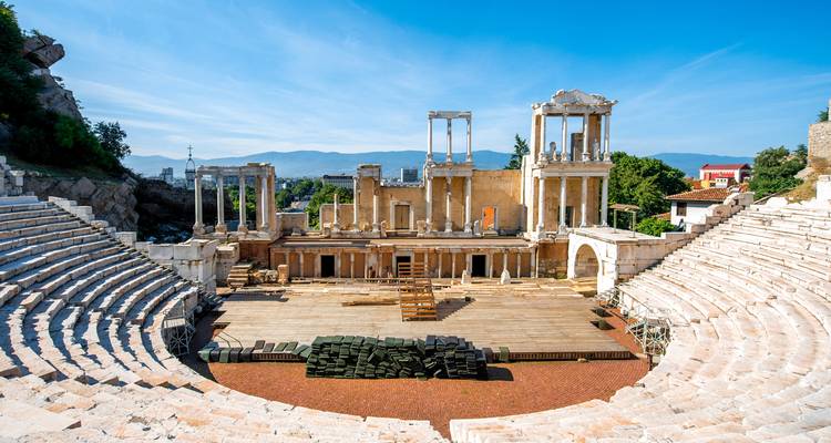 Théâtre romain antique à Plovdiv, Bulgarie
