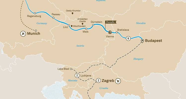 Le Danube en profondeur avec Ljubljana et Zagreb 2025|2026 - 14 Jours - Scenic Luxury Cruises & Tours 2
