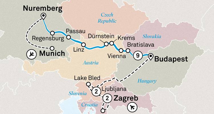 Le Danube en profondeur avec Ljubljana et Zagreb 2025|2026 - 14 Jours - Scenic Luxury Cruises & Tours 1