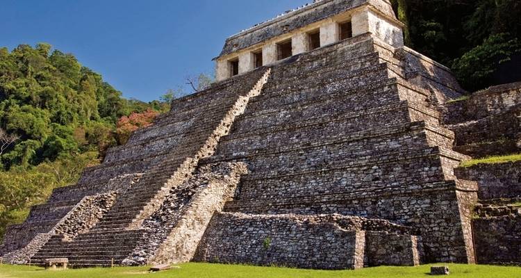 Collage de metrópolis mundiales y mundo maya - MEIERS WELTREISEN 2