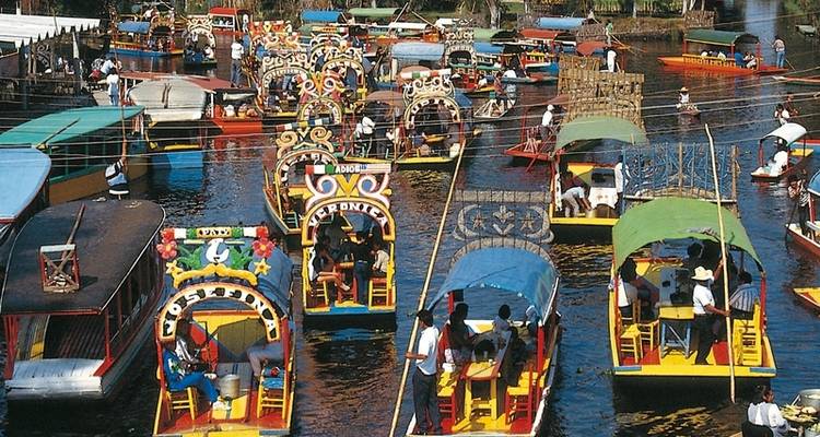 Collage de metrópolis mundiales y mundo maya - MEIERS WELTREISEN 9