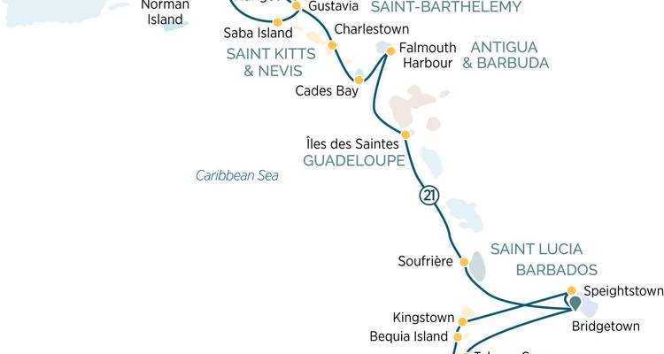Découvrez les trésors cachés des Caraïbes 2025-2026 - 22 Jours (from Bridgetown to Marigot) - Emerald Cruises 1