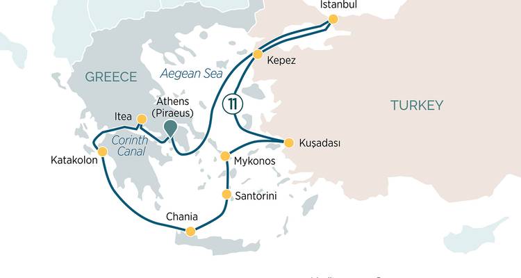 Greek Islands from the Corinth Canal to the Bosporus - Emerald Cruises 5