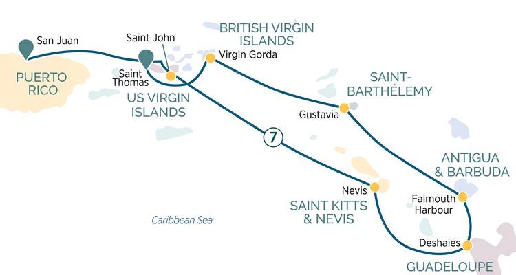 Quintessence des Caraïbes (2027) - 8 jours (from Île Saint Thomas to San Juan) - Emerald Cruises 5