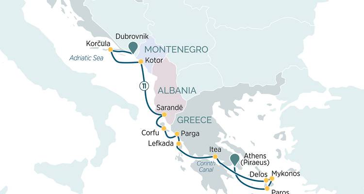 Adriatic, the Corinth Canal & the Greek islands - Emerald Cruises 5