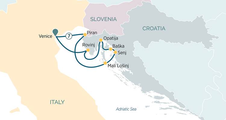 Découverte de l'Adriatique : Venise, l'Istrie et l'archipel croate - Emerald Cruises 5