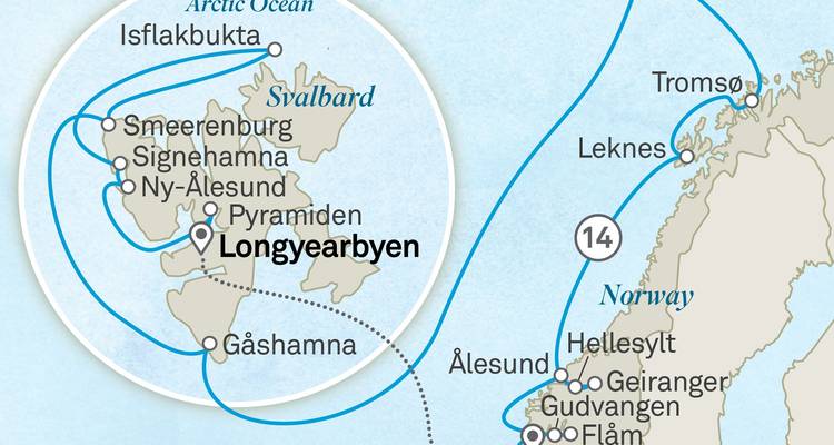Fjords norvégiens, faune et flore du Svalbard et du cercle arctique - Scenic Luxury Cruises & Tours 1