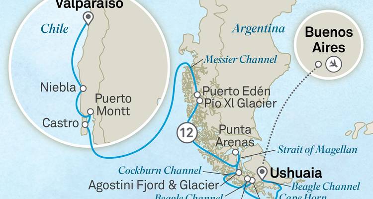 Fiordos Chilenos y Glaciares del Canal Beagle 2026 - Scenic Luxury Cruises & Tours 1