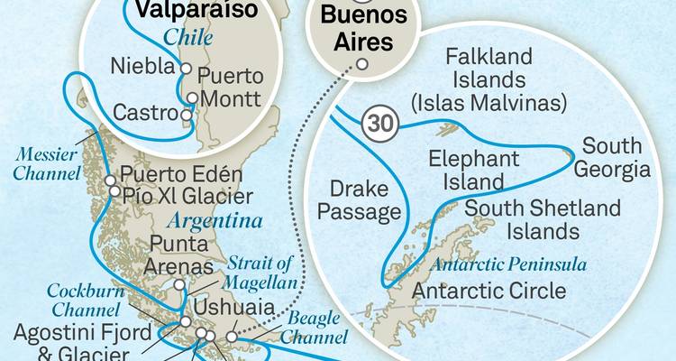 Ultimate Chilean Fjords, Glaciers & Antarctic Wildlife Explorer - Scenic Luxury Cruises & Tours 2