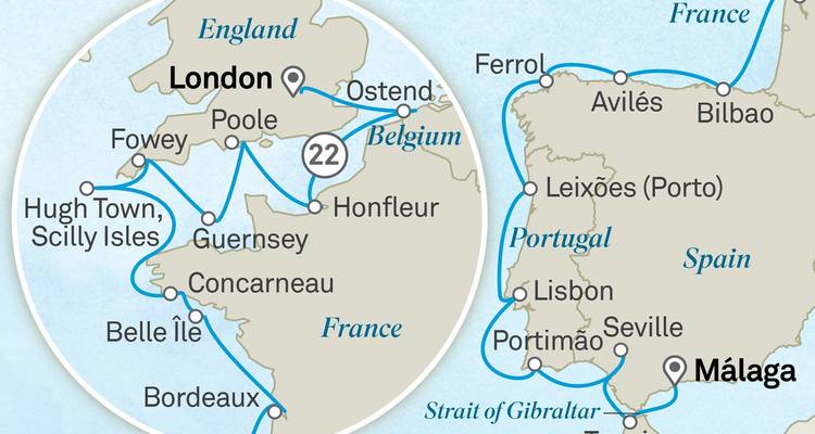 Ultimate Tastes of Europe: Málaga to London - Scenic Luxury Cruises & Tours 1