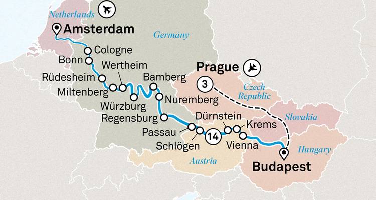 Joyas de Europa con Praga 2025 - 18 Días (from Praga to Amsterdam) - Scenic Luxury Cruises & Tours 2