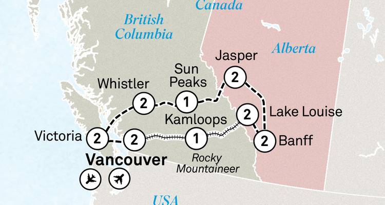 Magnifiques Rocheuses canadiennes et chemin de fer - Scenic Luxury Cruises & Tours 3