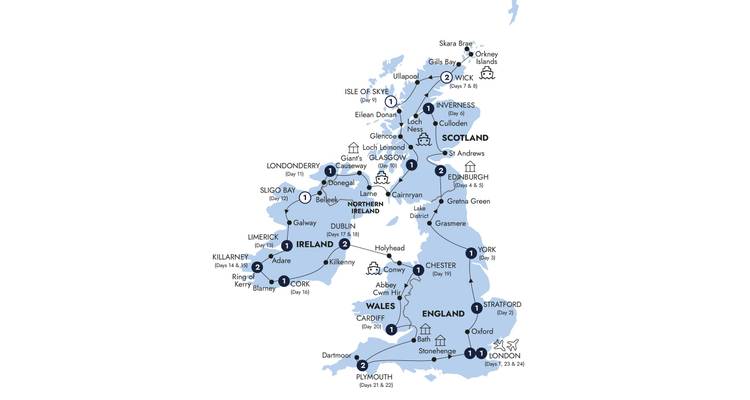 Descubrimiento de Gran Bretaña e Irlanda - Premium (Grupo pequeño) - Brendan Vacations 2