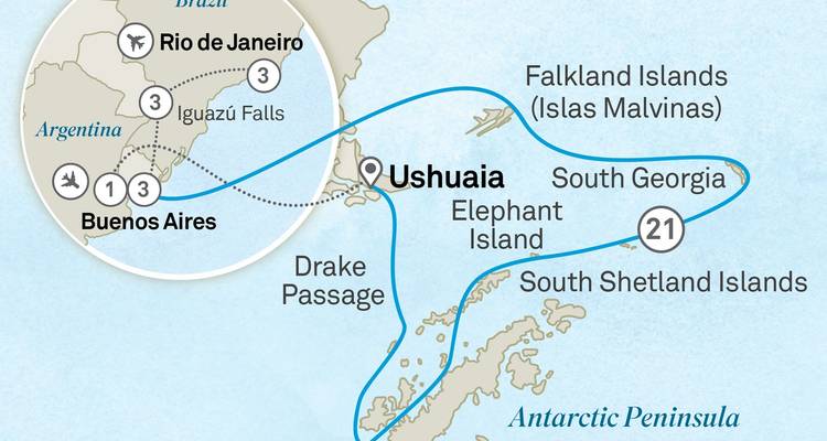 Les trésors de l'Argentine et du Brésil avec l'Antarctique - Croisière et voyage terrestre - Scenic Luxury Cruises & Tours 1