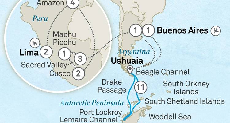 Wonders of Machu Picchu, the Amazon & Antarctica - Cruise & Land Journey - Scenic Luxury Cruises & Tours 1