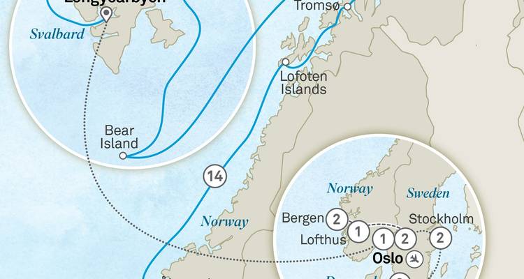 Les merveilles nordiques : Scandinavie et les fjords norvégiens - Croisière et voyage terrestre - Scenic Luxury Cruises & Tours 1
