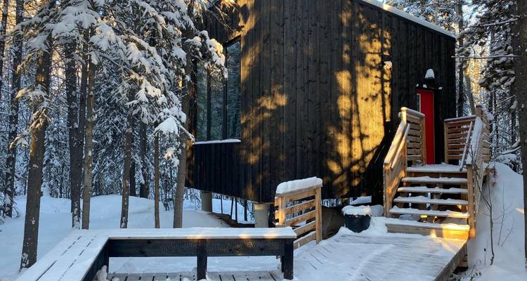 Aurore, sauna et sources thermales : Séjour dans un chalet moderne à Whitehorse depuis Vancouver - Landsby 1