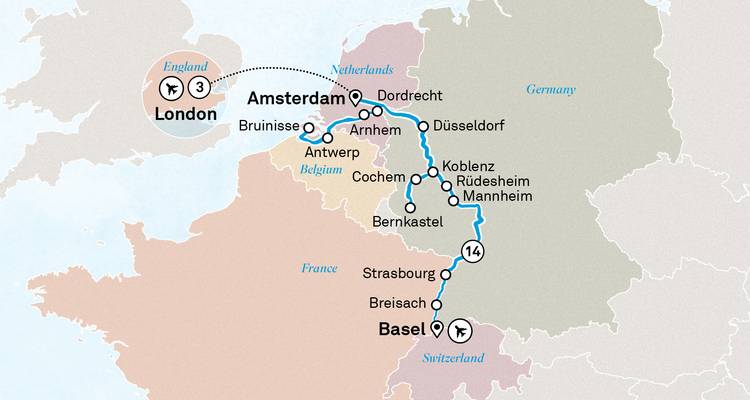 Romantique Rhin et Moselle avec Londres 2026 - 18 jours (from Bâle to Londres) - Scenic Luxury Cruises & Tours 1