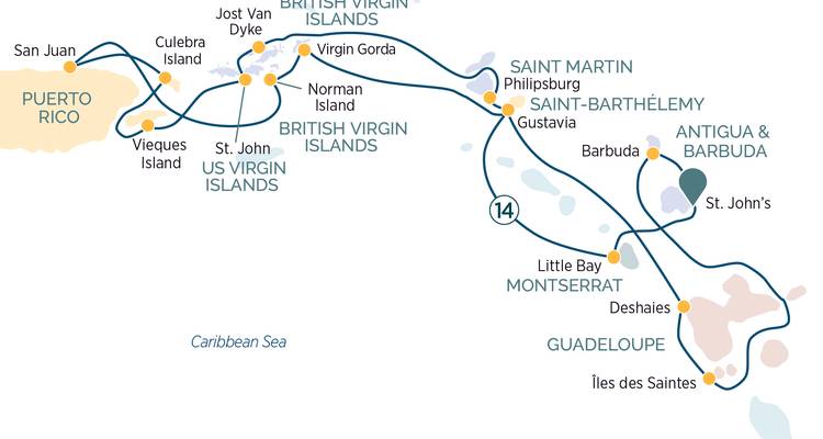 Discover the yachting islands of the Caribbean 2025-2026 - 15 Days (including St John's) - Emerald Cruises 1